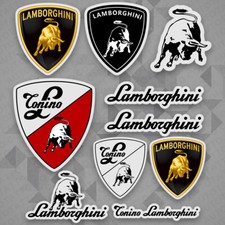 For Lamborghini Super Racing Car Logo Sticker Vinyl 3D Decal Stripes Decorate picture