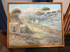 Celia Hadis Signed Painting, ( Lebanese Artist), 1983 picture