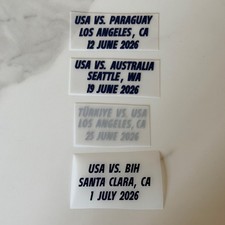 USMNT USA Patch Badge MDT Game Match Detail World Cup 2026 Bosnia Turkey Turkiye picture