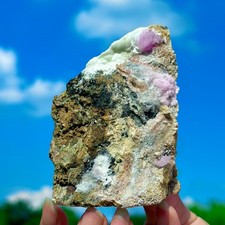 206G Top Natural Red Aragonite Crystal Gem Cluster Mineral Specimen /Yunnan picture