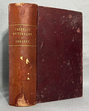 Antique Cook Book Cassell’s Cookery Dictionary Cookbook w/Color Plates c. 1870s picture