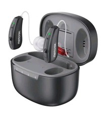 Memorex - Perfectly Tuned Self-Fitting AI Hearing Aid - Dark Gray-NEW SEALED picture