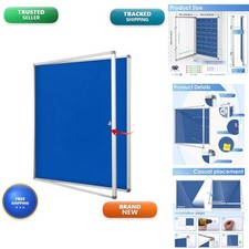 S SWANCROWN SWANCROWN 38x38 In Enclosed Bulletin Board, Lockable Notice Pin picture
