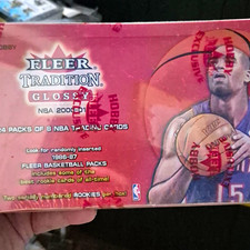 Fleer 2000-01 Tradition Glossy NBA Basketball Hobby Box Sealed (24 Packs/192) picture