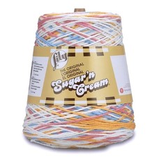 Lily Sugar'n Cream Cotton Cone Yarn 14oz – Kitchen Breeze Ombre, 1 Cone picture