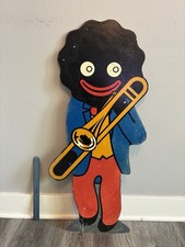 Vintage Robertson’s Cardboard Jazz Band Trombone Store Display Standee picture