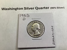 1953 D Washington Silver Quarter from Denver Mint in Fine Condition 122625 02e picture