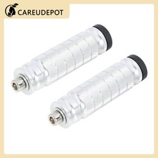 1Pair 6mm Aluminum Aolly Motorcycle Rearset Footpeg Motorbike Silver Tone picture
