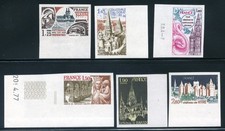 France 1542-47 (Yvert 1937-39, 1947-49), NH Imperforate Regions Set, €88 picture