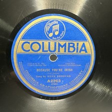 RARE - Hugh Donovan / Albert Campbell–Because You're Irish / Lookout Mountain VG picture