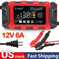 12V Smart Car Battery Charger Automatic Lifepo4 Repair Maintainer Trickle picture