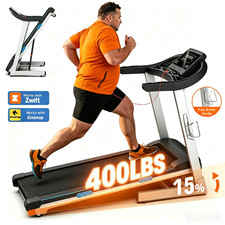Foldable Treadmill with Auto Incline HeavyDuty Treadmill 400lb Capacity for Home picture