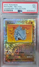 PSA 7 2002 POKEMON RHYHORN 90/110 REVERSE HOLO LG picture