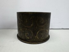 Vintage US MILITARY WW1 TRENCH ART SHELL - Very Detailed Art, DATED 1919 picture