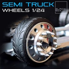 1:25-1:24 Scale Resin Semi Truck-Dually Rims and Tires With Brakes picture