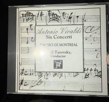 MHS 512880K Antonio Vivaldi Six/6 Concerti Yuli Turovsky I Musici de Montreal CD picture