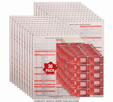 DOT Annual Vehicle Inspection Report 30/50/100 Pack FMCSA Aluminum Labels 3-Ply picture