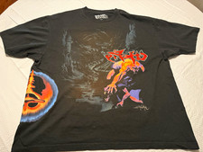  Travis Scott Men’s 2XL Black Graphic Logo Crew Neck Short Sleeve Tee Tour Merch picture
