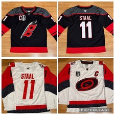 Carolina Hurricanes Staal Stitched Stanley Cup Mens Sizes Stitched Jersey picture