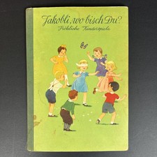 VTG 1951 Jakobi Wo Bisch Du? Swiss German Children’s Games Illustrated Book picture