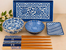 Authentic Japanese Porcelain Dish/Sushi Set picture