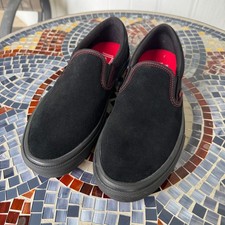 Vans Skate Slip-On Custom PopCush Black/Red Stitching/Red Sole PopCush VN000EG52 picture