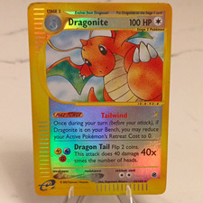 2002 Dragonite 043/165 Expedition Reverse Holo E Reader RARE Pokemon  picture