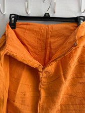 Minifalda ASOS DESIGN naranja plisada con bajo asimétrico  Talla US 2 UK 6 EU 34 picture