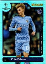 2021-22 Topps Merlin Chrome UEFA Cole Palmer RC Aqua Prism Refractor Rookie #76 picture
