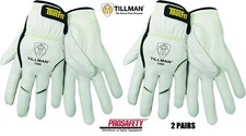 2- Tillman 1488 Lightweight Goatskin Leather TIG Protective Welding Work Gloves picture