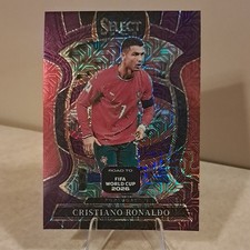 2026 Panini Select Road to World Cup Cristiano Ronaldo #48 Terrace Purple Mojo picture