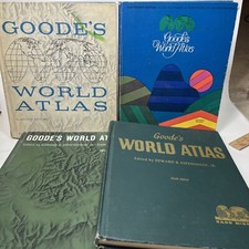 LOT 4 Vintage Goode's World Atlas HC - 1953, 60, 64, 71 9th, 11th, 12th, 13th ed picture