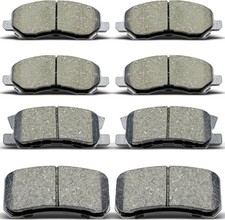 Front Rear Ceramic Brake Pads 8 Pieces Set fit for for Chrysler Sebring/200,for picture