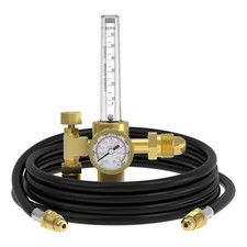 CO2 Argon Gas Regulator, flow meter, with 8ft Gas Hose for MIG TIG Welder picture