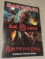IRON MAIDEN RUN FOR YOUR LIVES 2026 NORTH AMERICA POSTERGRAM PROGRAM BOOK picture