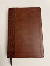 CSB Everyday Study Bible, British Tan LeatherTouch, Black Letter, Study Notes, I picture