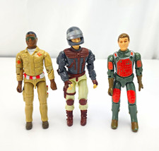 3x Vintage Vintage G.I. Joe Action Figures Lot Hasbro – Doc, Clutch & Flash picture