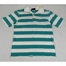 Lacoste Shirt VTG 60s 70s IZOD Lacoste Mens S Green White Stripe Made in Japan picture