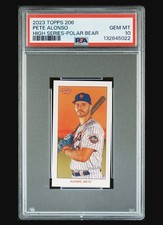2023 Topps 206  High Series - Pete Alonso Polar Bear - Polar Bear Back PSA 10 picture