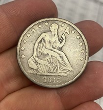 1843-O U.S Silver Seated Liberty Half Dollar**** VF picture