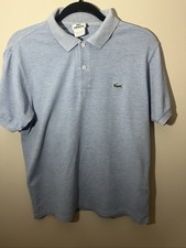 Lacoste Men's Light Blue Polo Shirt Medium Classic Fit picture
