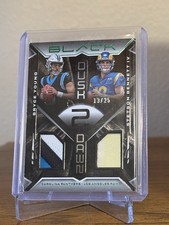 2023 Panini Black Dusk 2 Dawn Bryce Young, Stetson Bennett #D2D-9 /25 (RC, MEM) picture