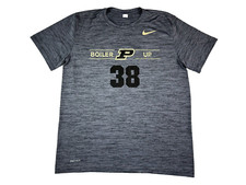 Nike Purdue Boilermakers #38 Brennan Thieneman Team Issued T Shirt Mens L Grey picture