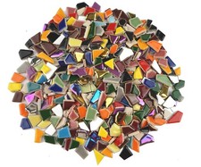Lanyani Vibrant Broken Ceramic Tiles for Crafts 12x12 Inch, Mixed-1  picture