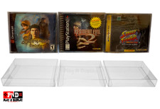 1 SEGA SATURN DREAMCAST DUEL JEWEL CASE PROTECTIVE SLEEVE BOX PROTECTOR CLEAR picture
