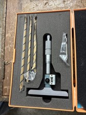 Vintage Mitutoyo Depth Micrometer .001 New Open Box But Selling As Used 229-131 picture
