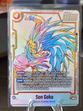 Bandai Son Goku ST01-044 Starter Super Rare Foil Battle Card 30000 Power picture