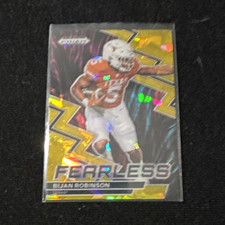 2023 Panini Prizm Draft Picks - Fearless Bijan Robinson #F-21 Gold Ice (RC) picture