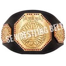 AAA Mega Championship Belt Replica Lucha Libre Campeon Mexico Wrestling Gold 4mm picture