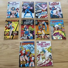 Femforce Comic Lot of 10 Good Girl Art Quarterly AC Comics 1988-1994 GGA picture